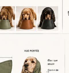 Snood et gamelles en situation